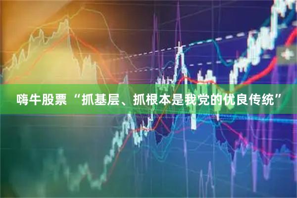 嗨牛股票 “抓基层、抓根本是我党的优良传统”